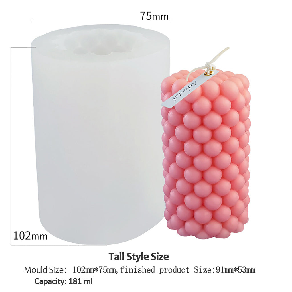 DIY Candle Silicone Mold - 3D Wax Soap Perfume Candle Making Mould in 2 Styles