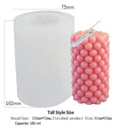 DIY Candle Silicone Mold - 3D Wax Soap Perfume Candle Making Mould in 2 Styles