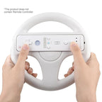 Holding the white wheel with a Wii Remote