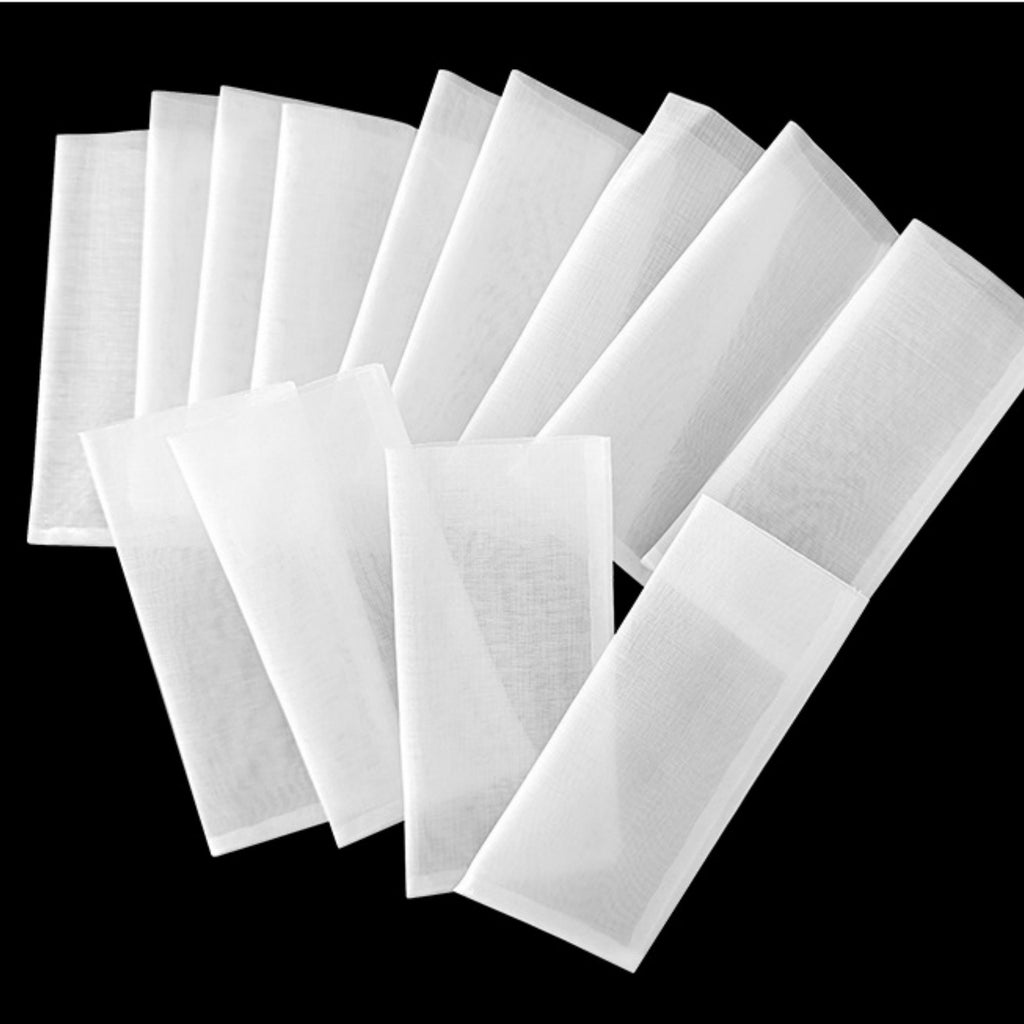 100pcs 90 Micron Nylon Filter Bags | Heat Resistant Tea Press & Fine Mesh Extraction Bags