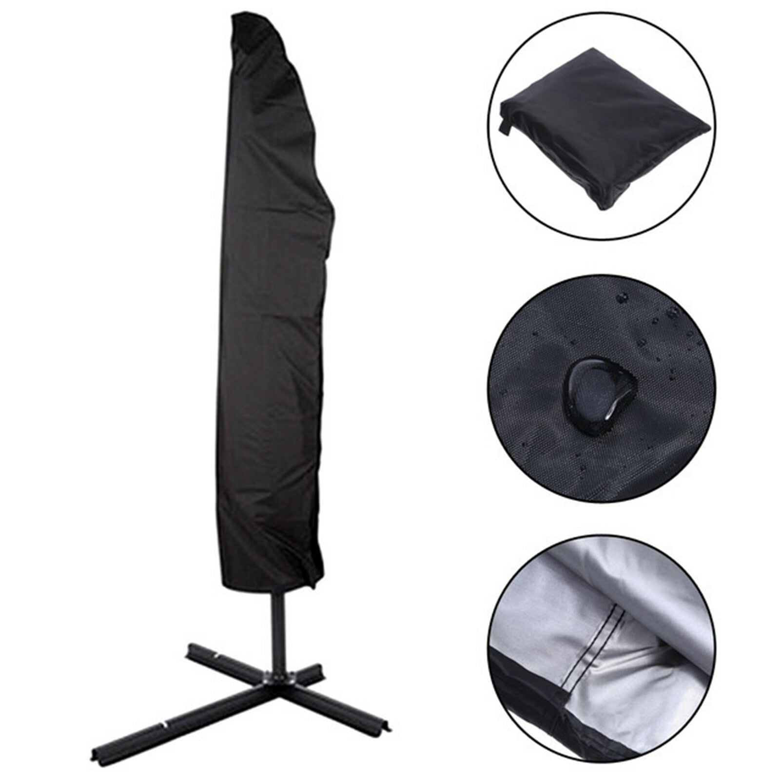 Heavy Duty Cantilever Parasol Cover for Outdoor Banana Umbrella – Waterproof UV Protective Patio Shield