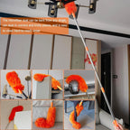3 in 1 Extendable Window Cleaning Brush Kit – Microfibre Glass Cleaner, Spider Web Duster and Bendable Dusting Tool