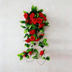 5 Pack 2.4M Artificial Rose Vine Garland – Silk Hanging Floral Ivy for Wedding, Party and Home Decor