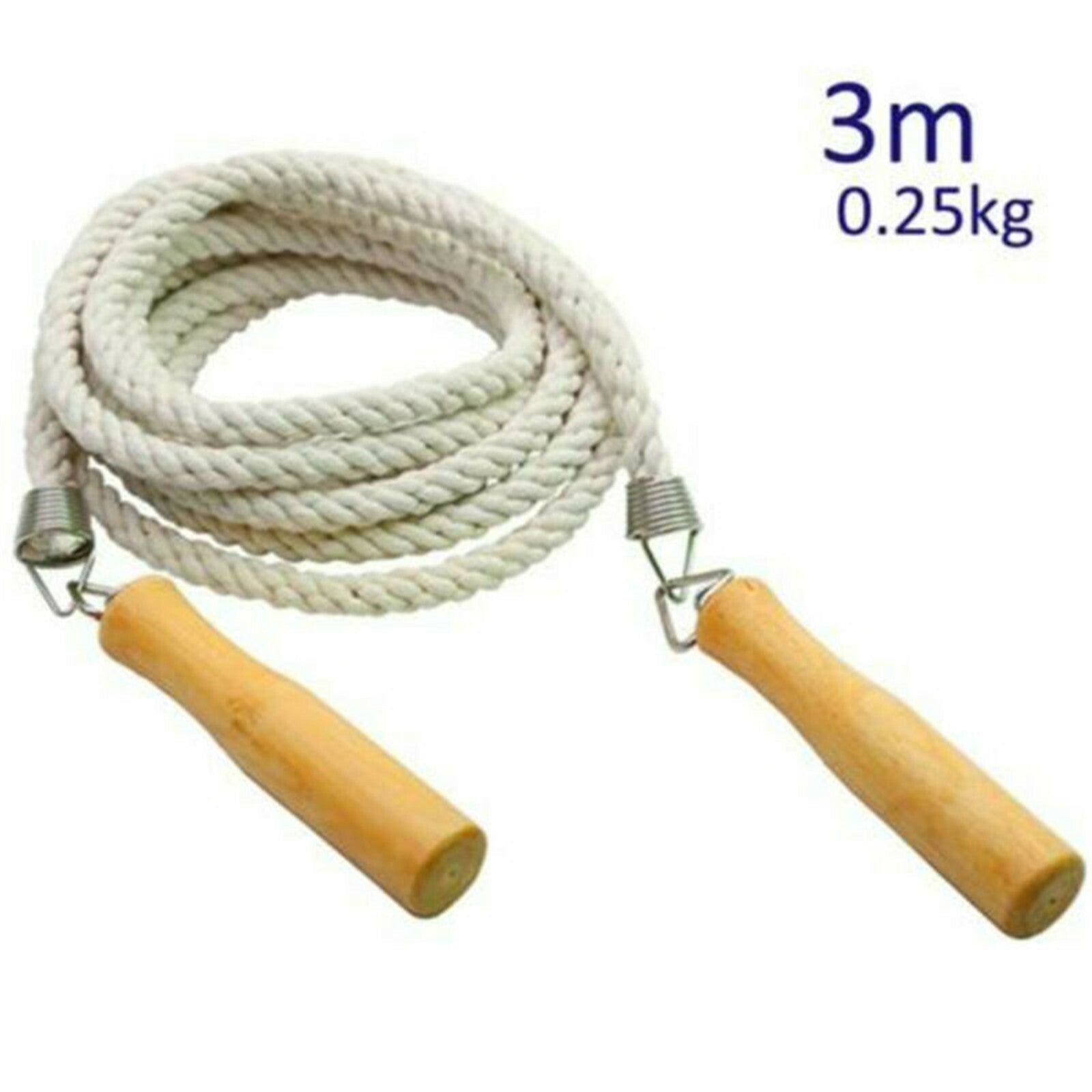 Double Dutch Jump Rope for Group Skipping and Fitness Training – Long Rope with Wooden Handles