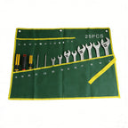 25 Pocket Roll Up Spanner Wrench Tool Organizer – Canvas Storage Pouch for Hand Tools