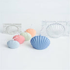 Seashell Candle Silicone Mold - Conch Scallop Clam Wax Mould for DIY Candle and Craft Decor