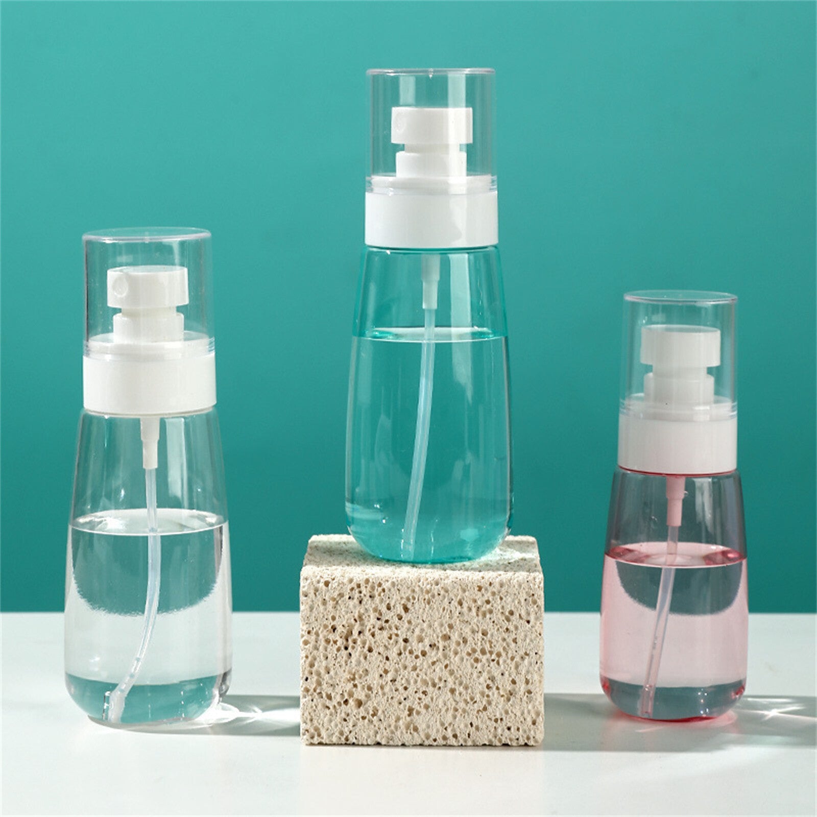 3/6pcs Refillable Perfume Atomiser Spray Bottles 60ml | Travel Pump Dispenser Set