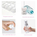 3/6pcs Refillable Perfume Atomiser Spray Bottles 60ml | Travel Pump Dispenser Set