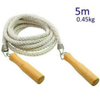 Double Dutch Jump Rope for Group Skipping and Fitness Training – Long Rope with Wooden Handles