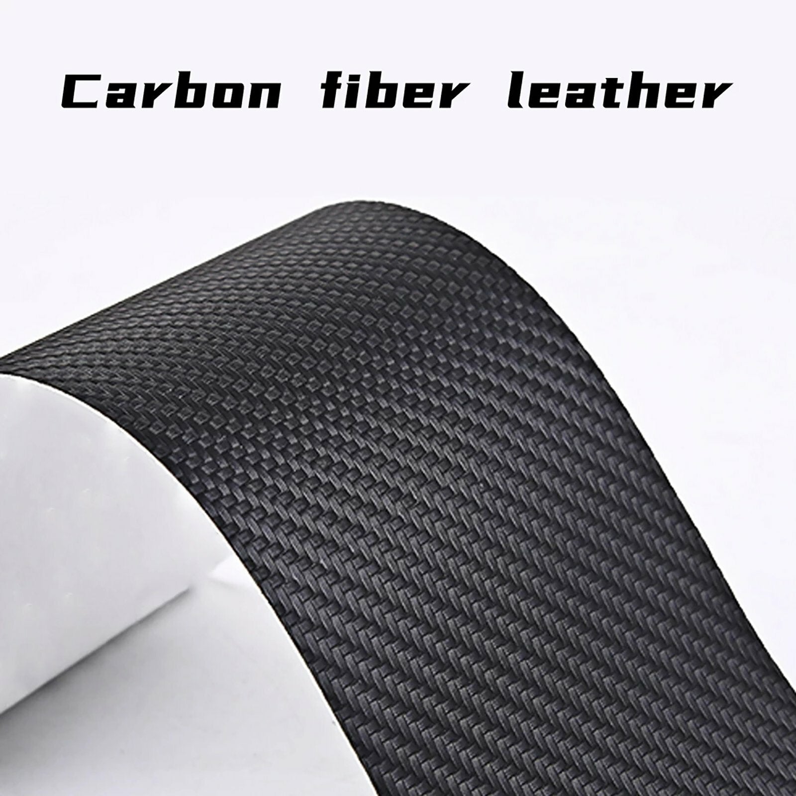 12PCS Carbon Fibre Style Car Door Sill Protector Stickers Scuff Plate Guard Kit
