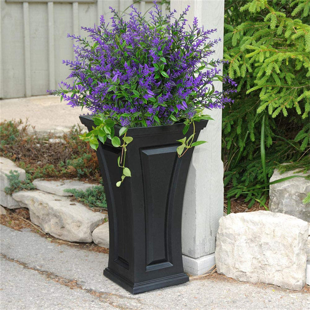 30PCS Artificial Lavender Flowers – UV Resistant Outdoor Faux Plants Garden Decor