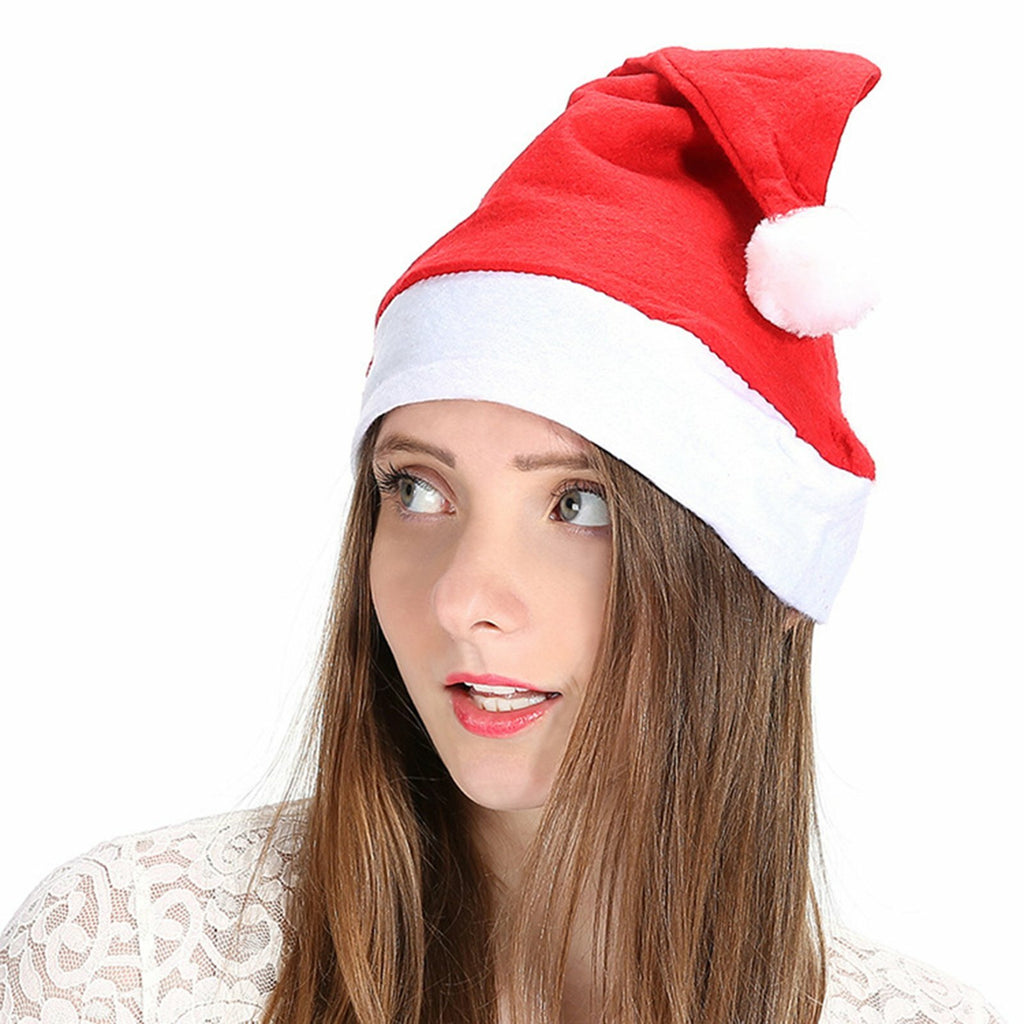 Christmas party hats 14 pack in red and white