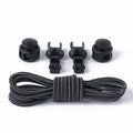 No Tie Elastic Shoelaces Lock System Running Sneakers Trainers Quick Lock Laces