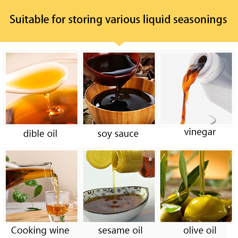 300ml Glass Oil Dispenser Spout Olive Vinegar Pourer Stainless Steel Kitchen AU
