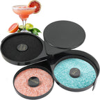 2pcs 3-Tier Cocktail Glass Rimmer | Bar Salt Sugar Seasoning Box for Bartender