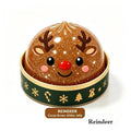 Reindeer glitter dumpling Christmas squishy in a green base