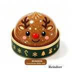 Reindeer glitter dumpling Christmas squishy in a green base