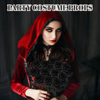 Black Artificial Rose Flowers for DIY Wedding Bouquets Halloween Decorations AU
