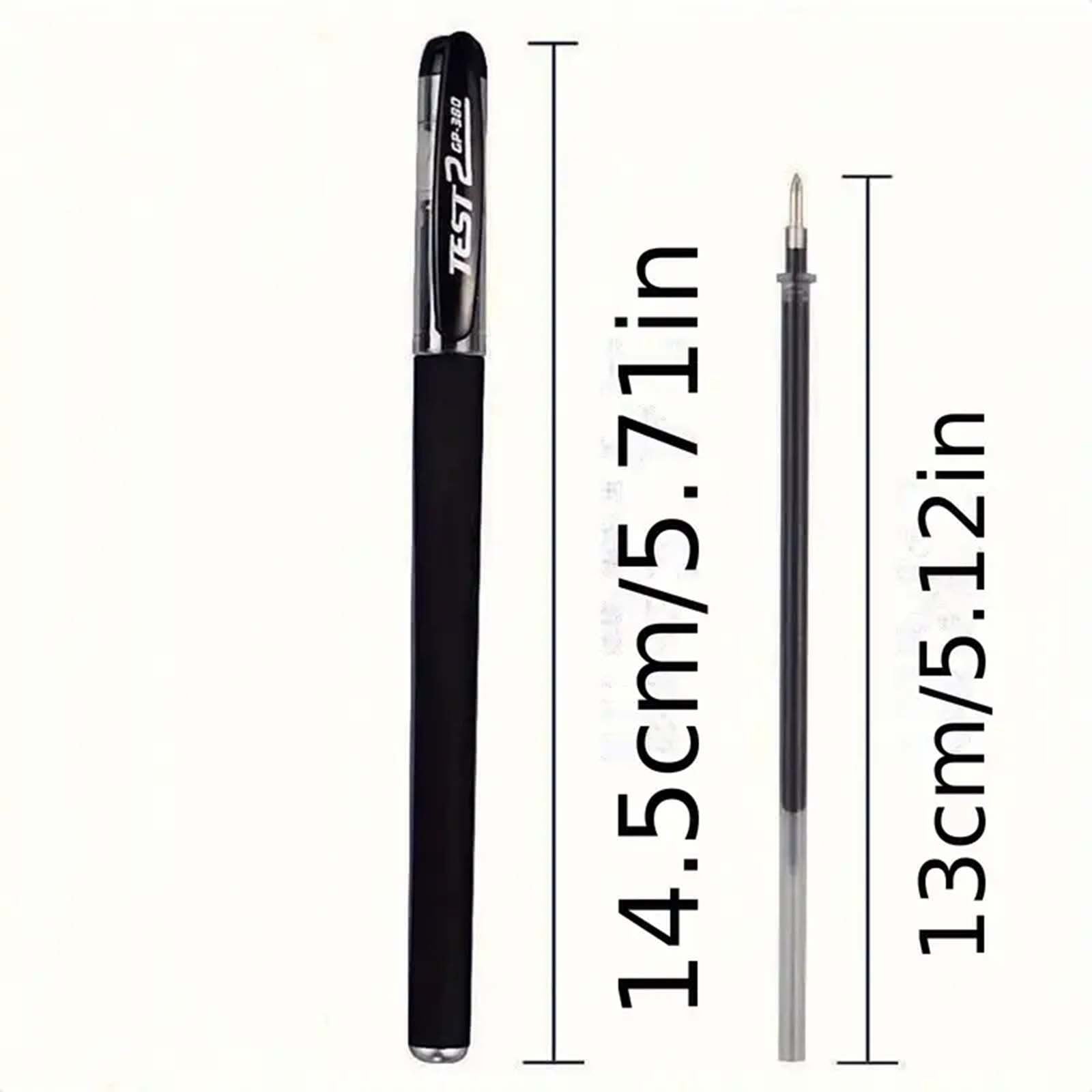 96pcs Black Ballpoint Pens 0.5mm Smooth Writing Office School Exam Pens