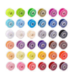 100PCS Multicolor Sewing Thread Spools - Universal Machine Bobbin Embroidery Thread Set