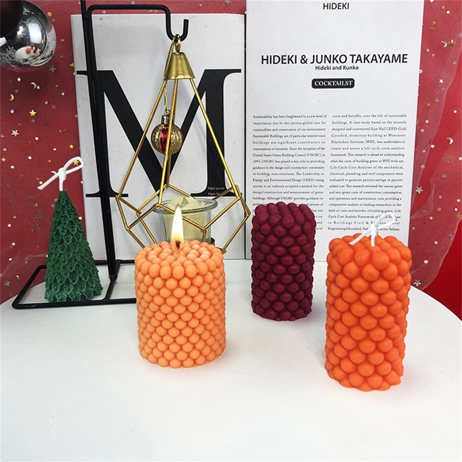 DIY Candle Silicone Mold - 3D Wax Soap Perfume Candle Making Mould in 2 Styles