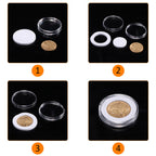 Using foam gaskets with a coin
