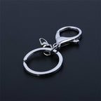 40PCS Keychain Lobster Clasps with Split Rings - Swivel Keyring Hooks for Lanyards and DIY Crafts