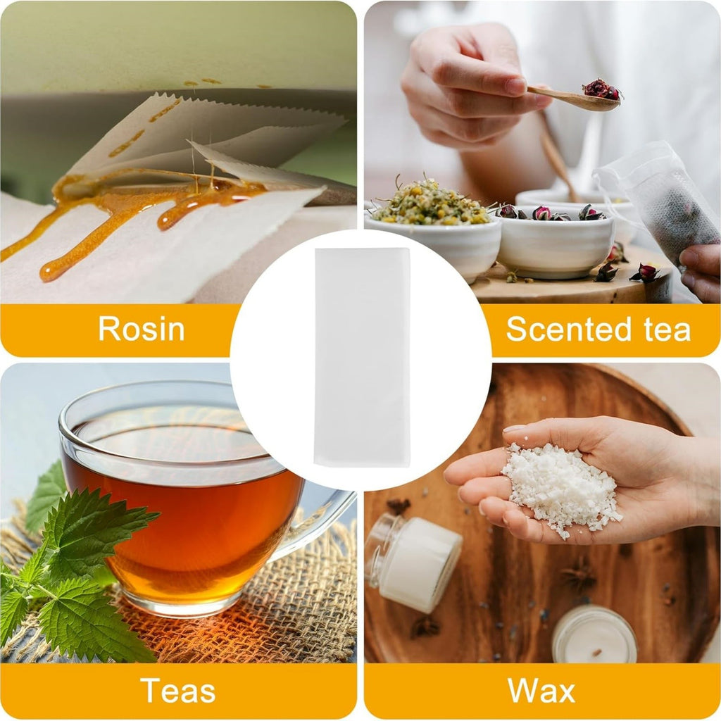 100pcs 90 Micron Nylon Filter Bags | Heat Resistant Tea Press & Fine Mesh Extraction Bags