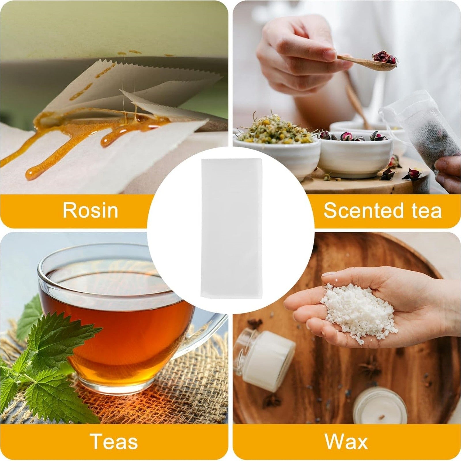 100pcs 90 Micron Nylon Filter Bags | Heat Resistant Tea Press & Fine Mesh Extraction Bags
