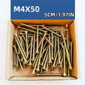 100PCS M4 Chipboard Screws – Carbon Steel Phillips Flat Head Self-Tapping Wood Screws (50mm / 60mm)