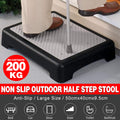 Anti-Slip Half Step Stool Mobility Step for Elderly Disabled Doorway Outdoor Support