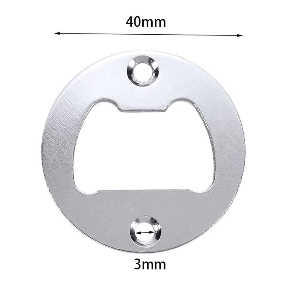 96PCS Round Bottle Opener Insert Kit with 192 Screws