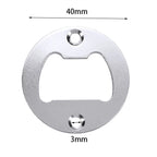 96PCS Round Bottle Opener Insert Kit with 192 Screws