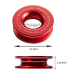 2pcs 41000lbs Recovery Snatch Ring | Aluminum Winch Pulley Block for Soft Shackle