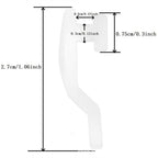 500PCS Curtain Glide Hooks 28mm - Plastic Rail Runner Rings for Curtains and Drapes