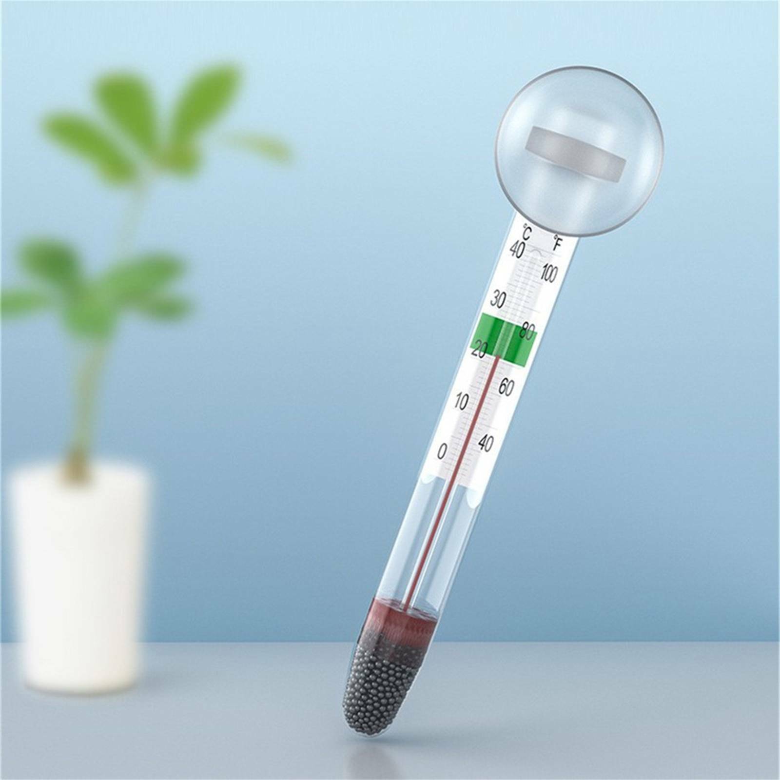 5PCS Aquarium Thermometer Glass Fish Tank Temperature Meter with Suction Cup