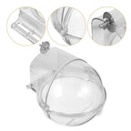 Round Hanging Bird Bath Tub for Cage – Plastic Parrot Bird Bath Bowl for Small Birds
