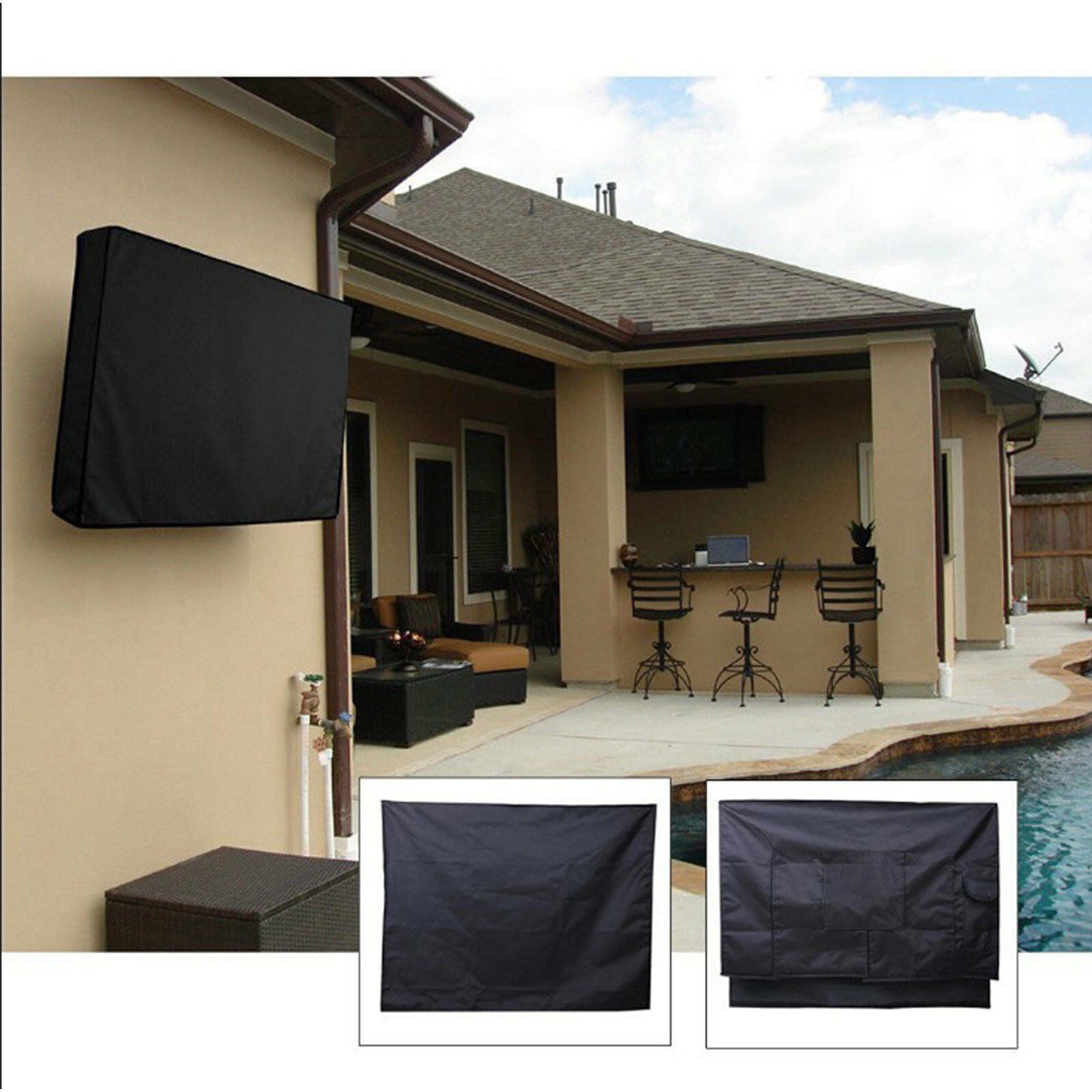 Waterproof Outdoor TV Cover – Dustproof Protector for 30–65 Inch Televisions