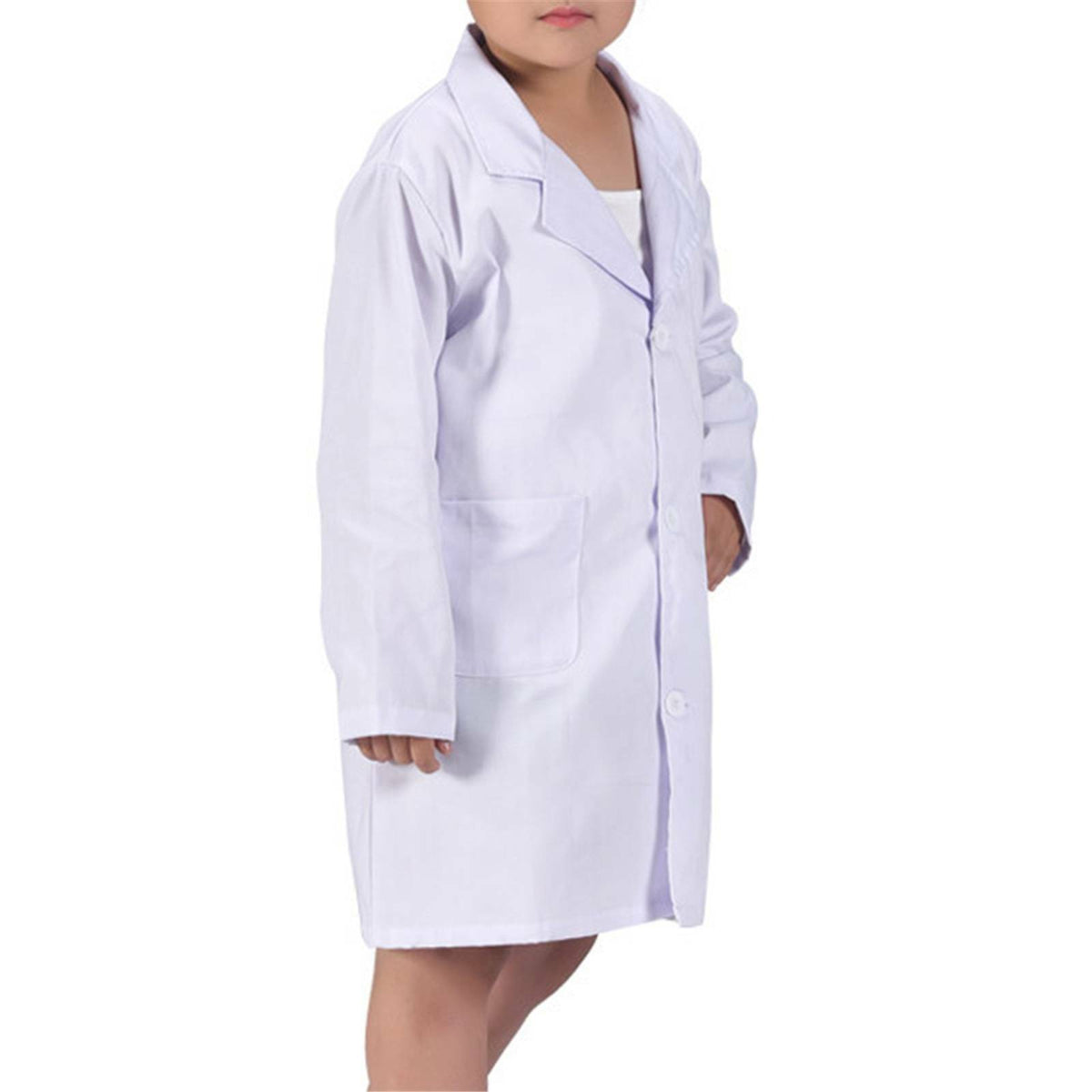 Kids White Lab Coat Doctor Scientist Fancy Dress Costume Boys Girls Book Week