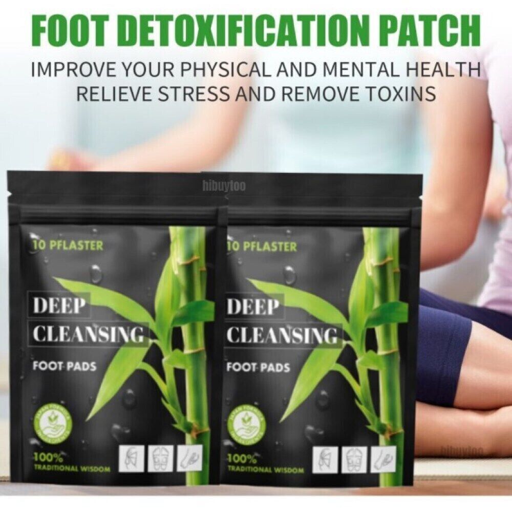 10-500Pcs Detox Foot Patches Pads Natural plant Toxin Removal Sticky Adhesive AU