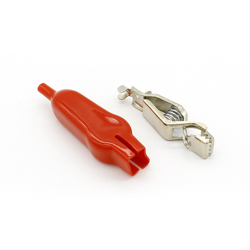 20 Pack Insulated Alligator Clips for Electrical Testing – Red and Black Jumper Wire Clamp Set 20A