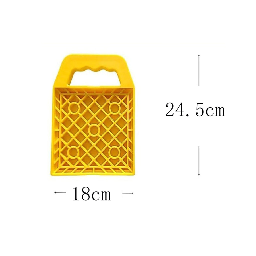 4PCS RV Stabilizer Jack Leg Pads - Caravan Awning Leg Support Level Pads Yellow