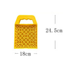 4PCS RV Stabilizer Jack Leg Pads - Caravan Awning Leg Support Level Pads Yellow
