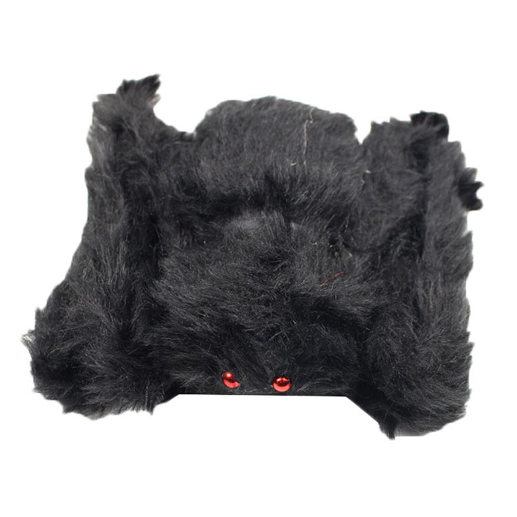 4PCS Giant Black Spider Halloween Decoration Plush Haunted House Party Prop