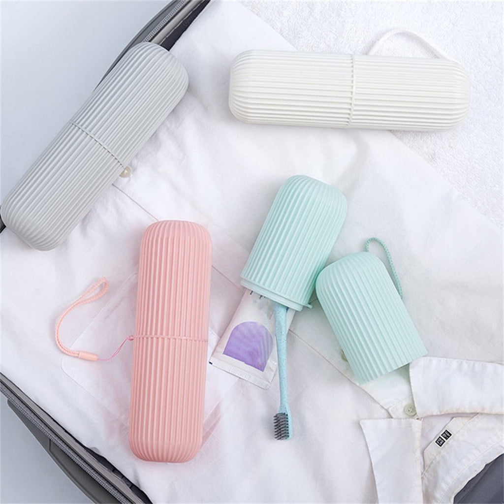 Portable Toothbrush Holder Case Travel Toothpaste Storage Box Bathroom Organizer