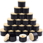 24PCS Black Candle Tins with Lids – Empty Tinplate Candle Containers for DIY Candle Making (4oz / 8oz)