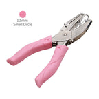 2Pcs Manual Puncher Paper Hand Metal Hole Punch Cutter Circle Soft Grip Paper