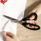 2PCS Zig Zag Pinking Shears – Serrated Fabric Scissors for Sewing Dressmaking Crafts