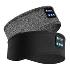 Grey and black Bluetooth sleep headphones headbands