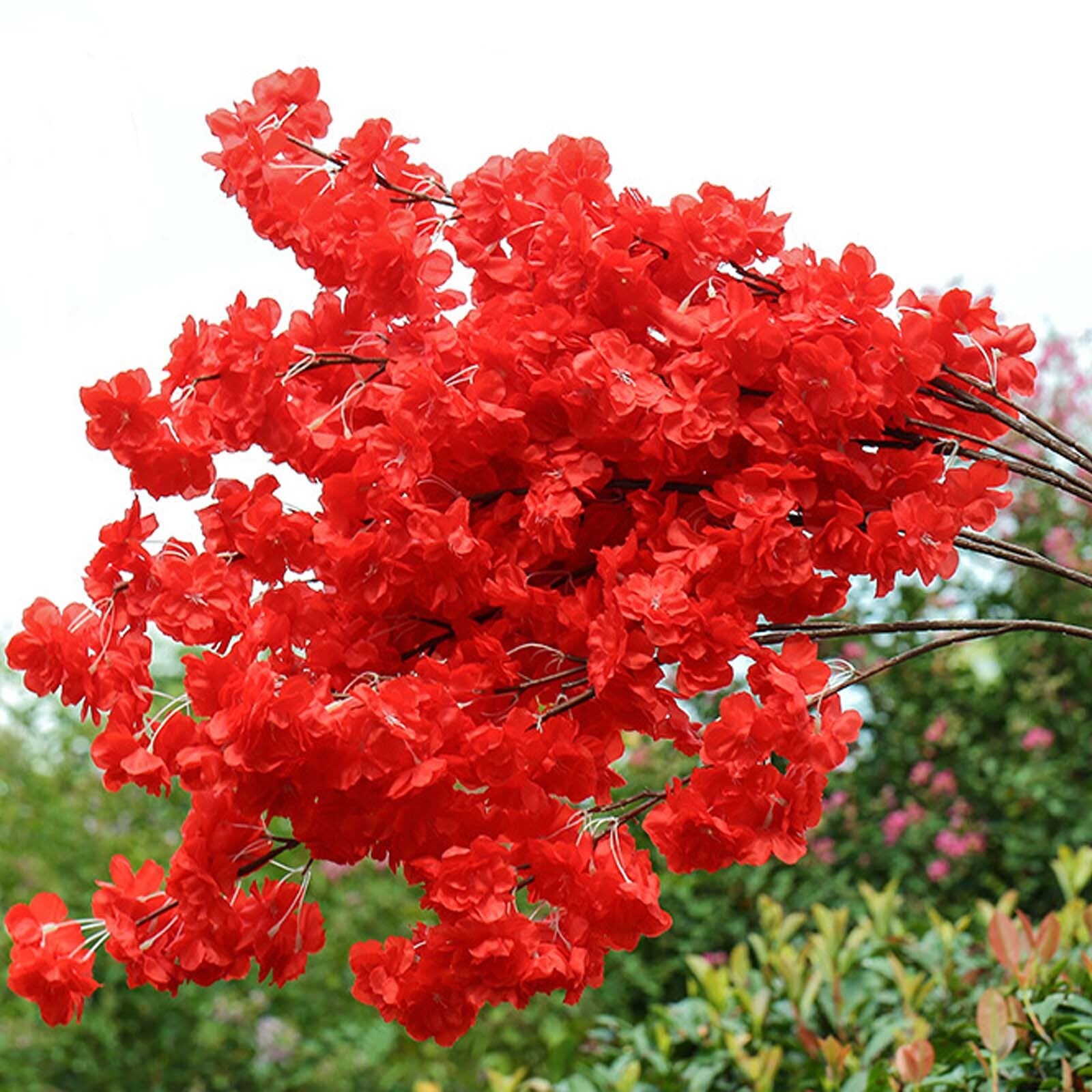 Artificial Cherry Blossom Flower Branch 95cm Silk Wedding Party Home Decoration
